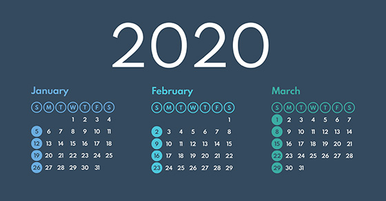 2020 Q1 tax calendar: Key deadlines for businesses and other employers