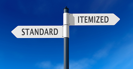Taking the Standard vs. Itemized Deduction