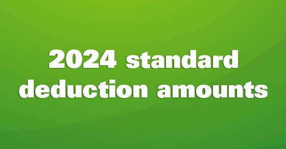 2024 Standard Deduction Amounts